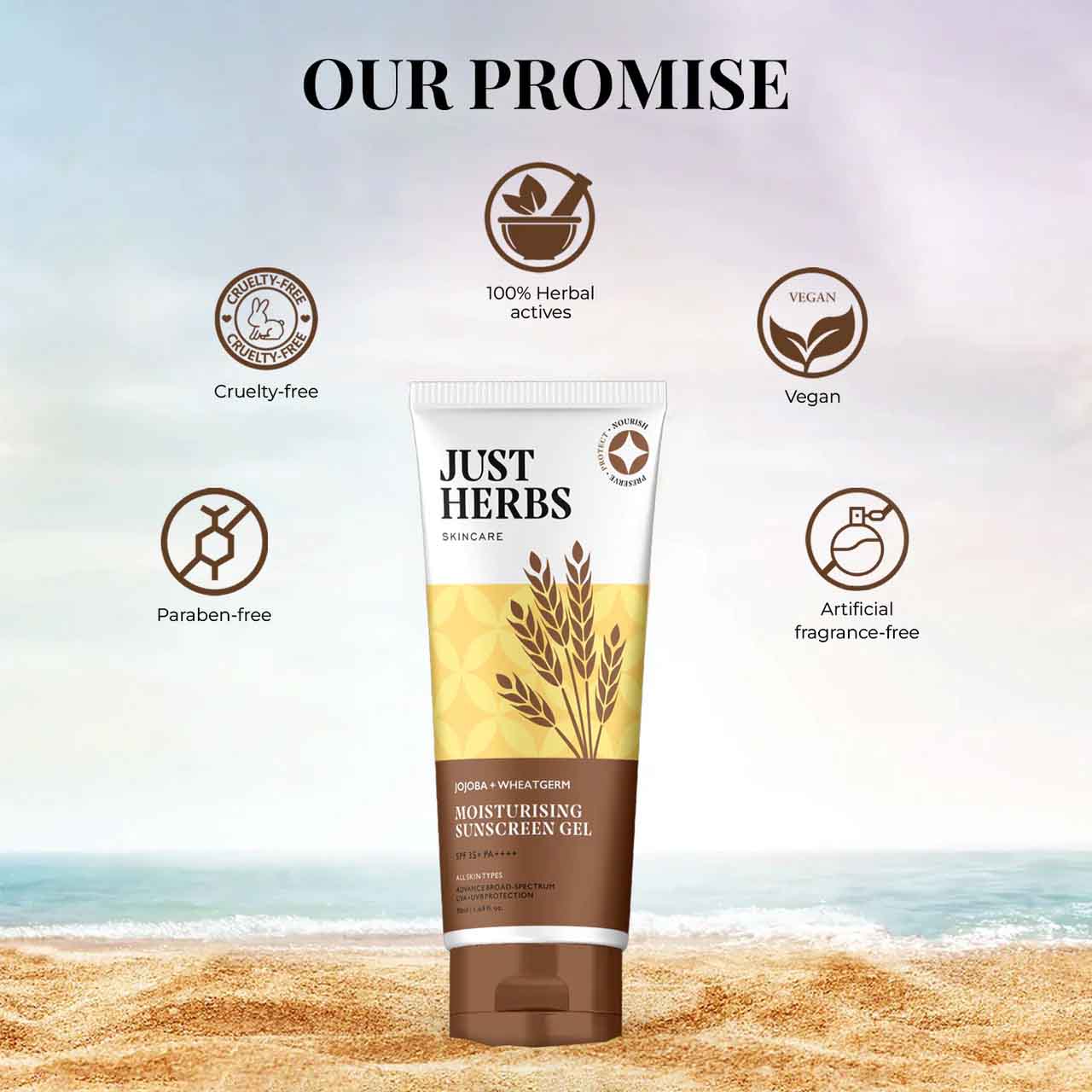 Moisturising Sunscreen Gel with SPF 35+ Tube