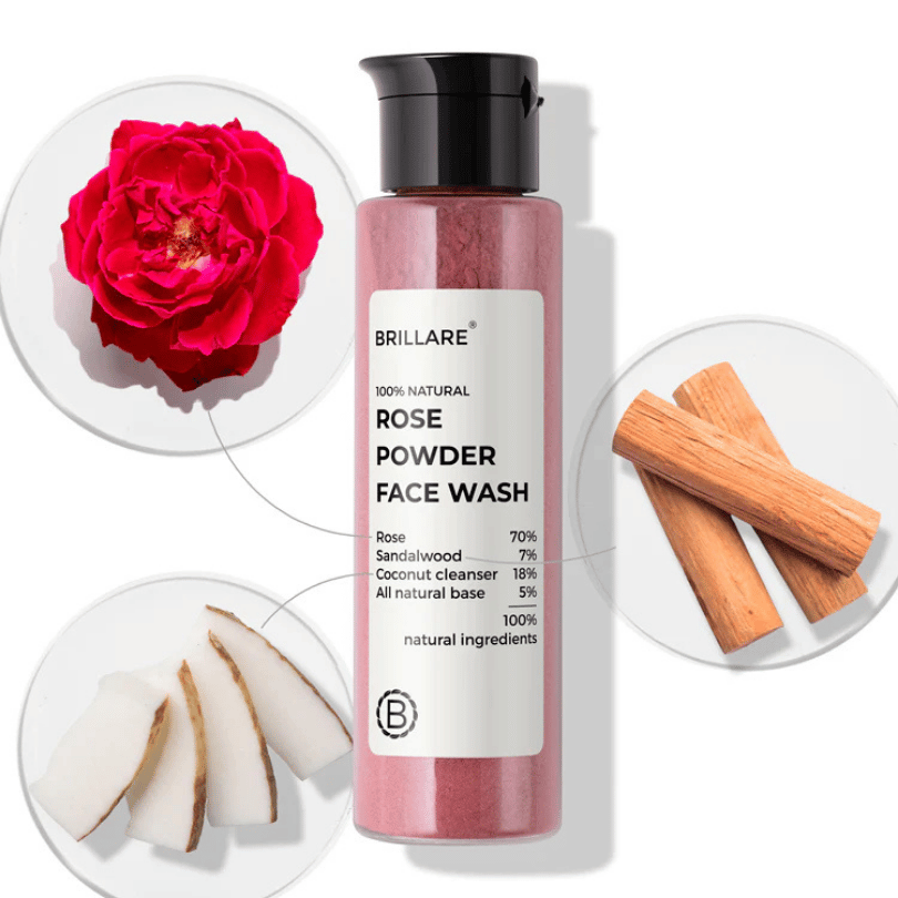 Rose Powder Face Wash For Youthful Skin